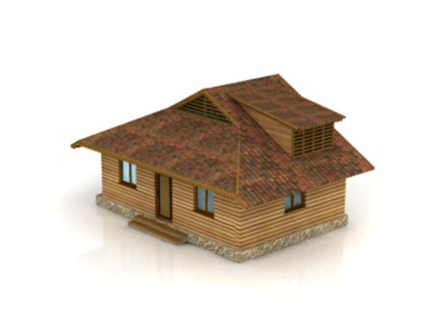 Free House 3D model__1 For Architecture 3Ds Max Model Download